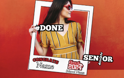 Graduation Picture Frame & Props Set - Water Resistant, 3 Pcs