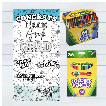 Elementary and Middle School Graduation DIY/ Color Wall