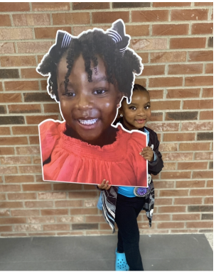 Joyful Big Heads Handheld Sign Cutouts - 2 Pack