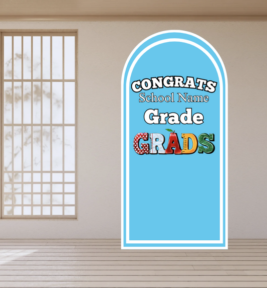 Elementary and Middle School Graduation Free-Standee Cutout ( 6.5ft) (Cardboard)
